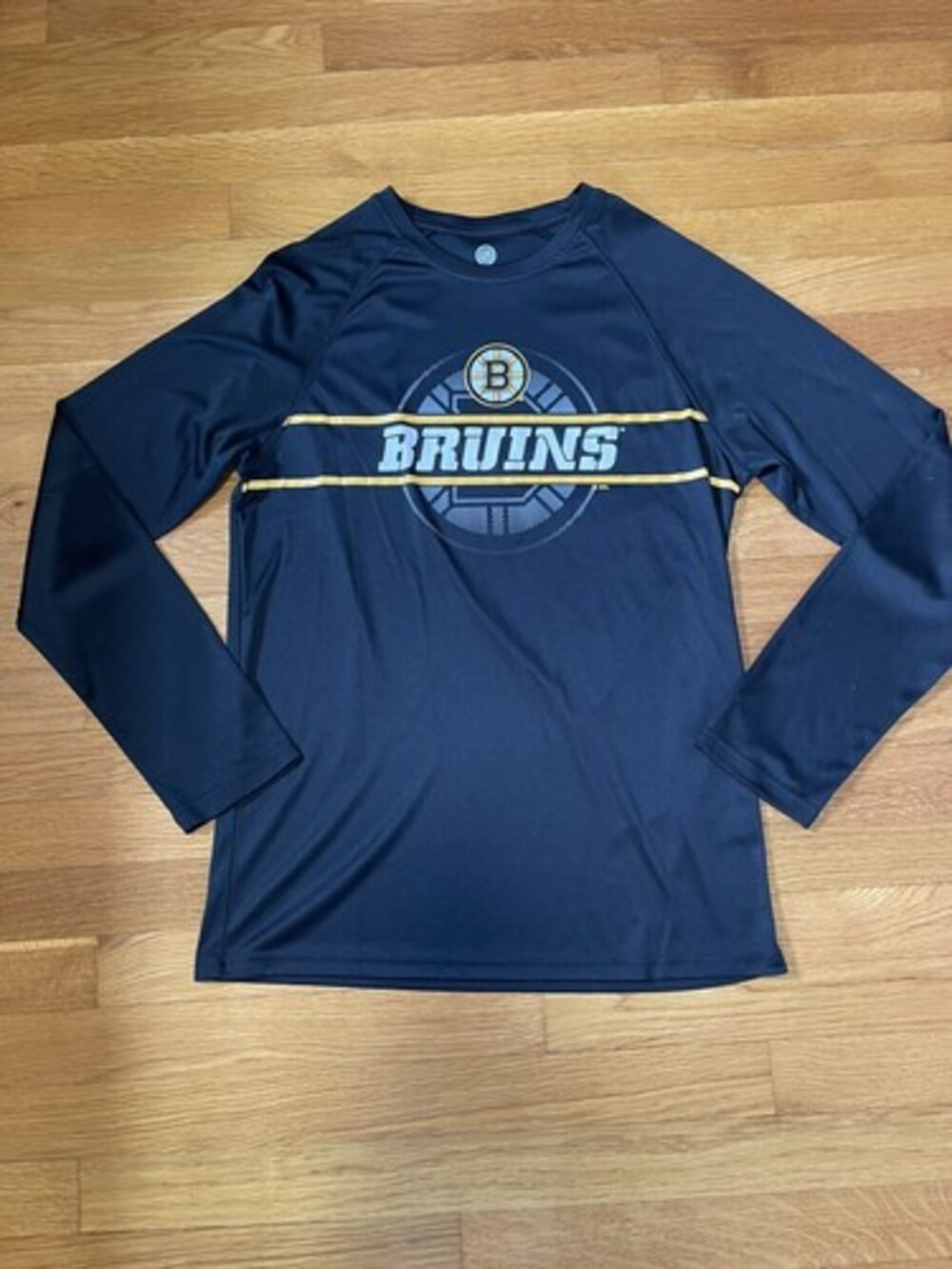 Black Boston Bruins Athletic Longsleeve T Shirt Mens Size Medium